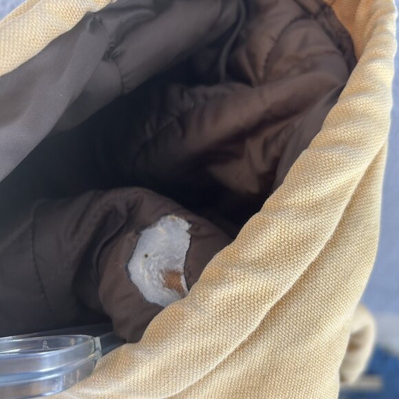 William Bay Work Jacket SIze XL 2XL Chore Hooded Brown Canvas Coat Lined Outdoor - Picture 7 of 7